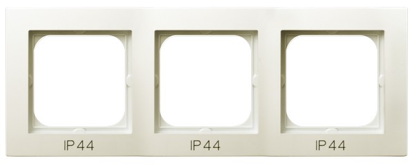 RAMKA POTRÓJNA DO ŁĄCZNIKÓW IP-44 ECRU AS - OSPEL - RH-3G/27