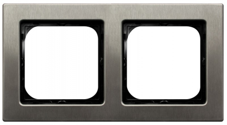 RAMKA PODWÓJNA STAL INOX SONATA - OSPEL - R-2RM/37
