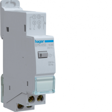 PRZEKAŹNIK BISTABILNY ELEKTRONICZNY 230V 1Z/16A  - HAGER - EPN410