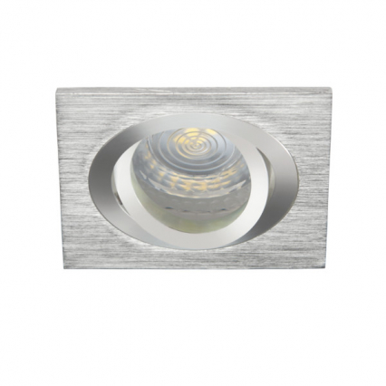 OPRAWKA SUFITOWA PUNKTOWA P/T IP20 GX5.3 ALUMINIUM KWADRAT SEIDY CT-DTL50-AL. - KANLUX - 18281