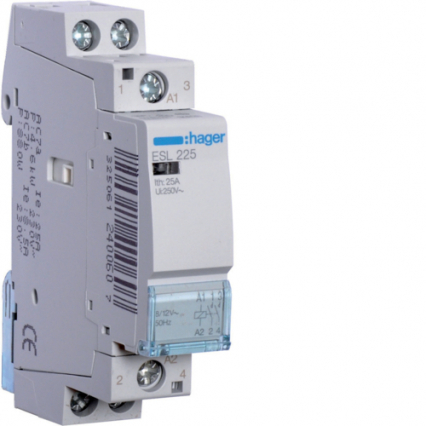 STYCZNIK 25A 2NO 12VAC - HAGER - ESL225