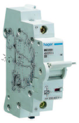 WYZWALACZ WZROSTOWY ZAKRES 110-130V DC 230-415V AC - HAGER - MZ203