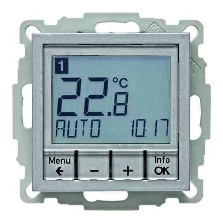 REGULATOR TEMPERATURY ZE STEROWANIEM CZASOWYM I ELEMENTEM CENTRALNYM ALU B.1/B.3/B.7 - HAGER - 20441404