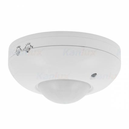CZUJNIK RUCHU PIR SUFITOWY 360° 1200W IP20 BIAŁY ZONA JQ-37-W - KANLUX - 464