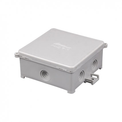 PUSZKA NATYNK 80X80X41MM Z DŁAWICAMI 6XM16 IP44 SZARY PIN 80S - ELEKTROPLAST OPATÓWEK - 31.81