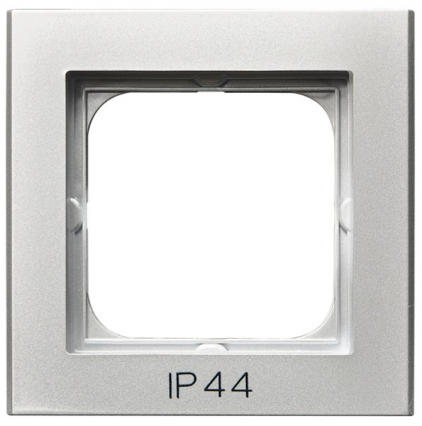 RAMKA POJEDYNCZA DO ŁĄCZNIKÓW IP44 SREBRO MAT SONATA - OSPEL - RH-1R/38