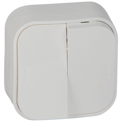 ŁĄCZNIK ŚWIECZNIKOWY ZACISKI ŚRUBOWE 10AX 250V IP20 BIAŁY FORIX - LEGRAND - 782402