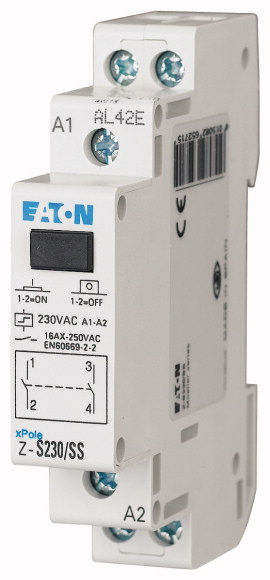PRZEKAŹNIK BISTABILNY 16A STYK 2NO STEROWANIE 230V AC - EATON - 265271