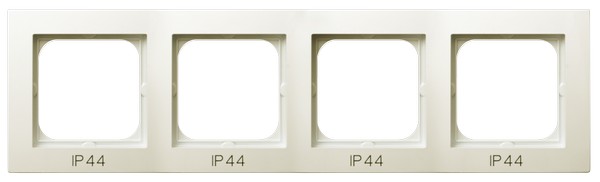 RAMKA POCZWÓRNA DO ŁĄCZNIKÓW IP44 ECRU AS - OSPEL - RH-4G/27
