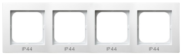 RAMKA POCZWÓRNA DO ŁĄCZNIKÓW IP44 BIAŁY AS - OSPEL - RH-4G/00