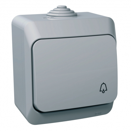PRZYCISK "DZWONEK" JASNY SZARY CEDAR PLUS - SCHNEIDER ELECTRIC - WDE000612