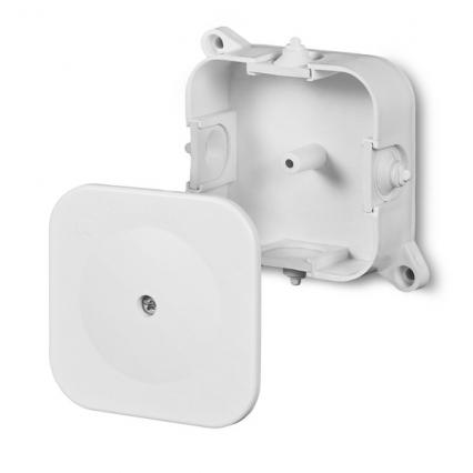 PUSZKA NATYNK 84X84X40 BEZ WKŁADU IP42 HERMETYCZNA BIAŁY - ELEKTRO-PLAST NASIELSK - 0214-00