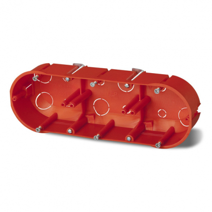PUSZKA PODTYNK FI 3X60X47 POTRÓJNA DO PUSTYCH ŚCIAN POMARAŃCZOWY - ELEKTRO-PLAST NASIELSK - 0234-00