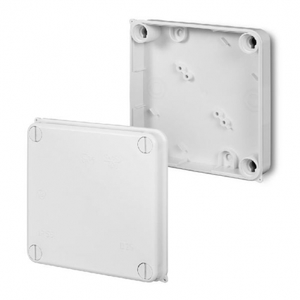 PUSZKA NATYNK PK-3 HERMETYCZNA 133x133x41MM BEZ WKŁADU IP55 BIAŁY EP-LUX TYP PK - ELEKTRO-PLAST NASIELSK - 0251-00