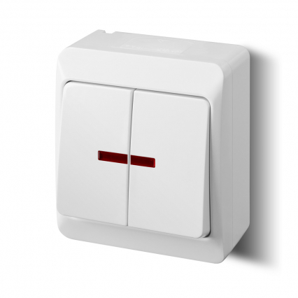 ŁĄCZNIK ŚWIECZNIKOWY HERMEYCZNY PODŚWIETLANY BIAŁY EP-LUX 3 HERMES - ELEKTRO-PLAST NASIELSK - 0342-02