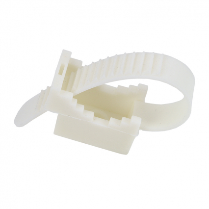 UCHWYT PASKOWY UP-22 9-22X60MM BIAŁY /100SZT/ - ELEKTROPLAST OPATÓWEK - 12.1