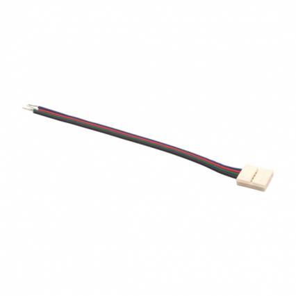 SZYBKOZŁĄCZKA DO TAŚM LED RGB 10MM TAŚMA ZASILACZ /1KPL=20SZT/CONNECTOR RGB 10-CP - KANLUX - 19036