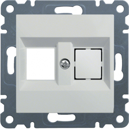 PŁYTKA PODWÓJNA KEYSTONE JACK BIAŁY LUMINA2 - HAGER - WL2320
