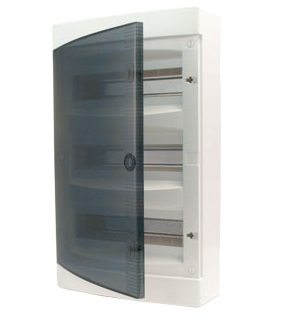 ROZDZIELNIA TWORZYWO NATYNKOWA IP40 3X12 MOD DRZWI TRANSPARENTNE ECT36PT-S - ETI - 001101070