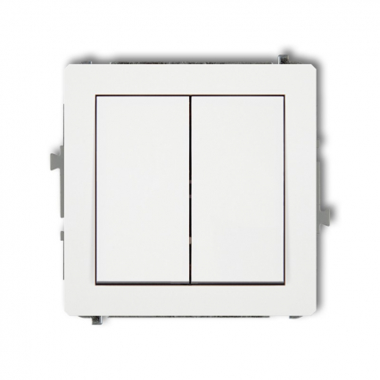 DECO; Mechanizm łącznika świecznikowego biały - KARLIK - DWP-2