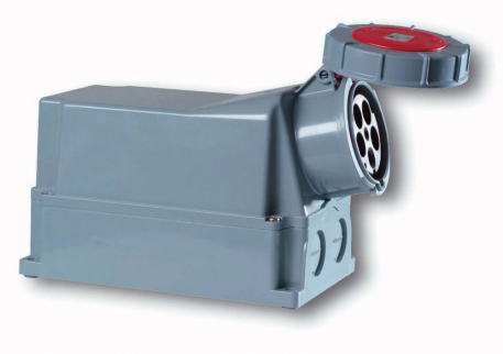 GNIAZDO STAŁE bez dławika 125A 400V 3P+N+Z - PCE - 145-6