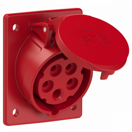 GNIAZDO TABLICOWE SKOŚNE TWIST  16A 400V 3P+Z+N 80x97mm  - PCE - 415-6
