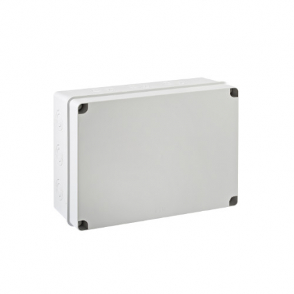 PUSZKA NATYNK 328X239X129MM Z OSŁABIENIAMI 12XM40 IP66/67 SZARY POKRYWA PEŁNA LIGHT - PCE - EX-322