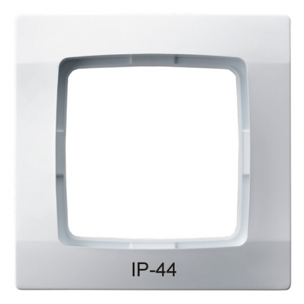 RAMKA POJEDYNCZA DO ŁĄCZNIKÓW IP44 BIAŁY KARO - OSPEL - RH-1S/00