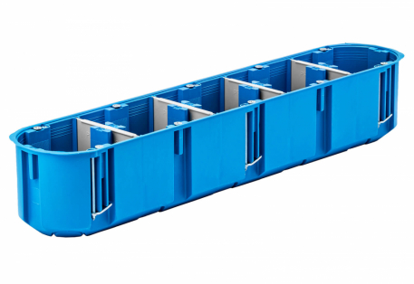 PUSZKA PODTYNK FI 5X60X63 PIĘCIOKROTNA DO PUSTYCH ŚCIAN GIPS GŁĘBOKA NIEBIESKI MULTIBOX  - SIMET - 32099203