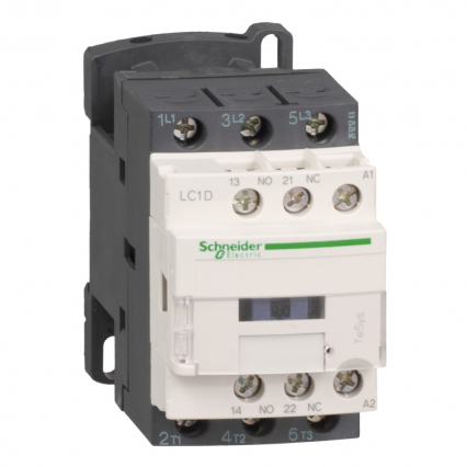 STYCZNIK MOCY 9A AC3 3 BIEGUNY NO STYK POMOCNICZY NO+NC STEROWANIE 230V AC LC1D09P7 - SCHNEIDER ELECTRIC - LC1D09P7