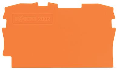 ŚCIANKA KOŃCOWA POMARAŃCZOWA TOBJOBS - WAGO - 2002-1292