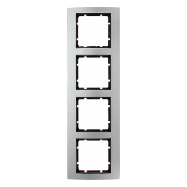 RAMKA POCZWÓRNA ALUMINIOWA ANTRACYT B.3 - HAGER - 10143004