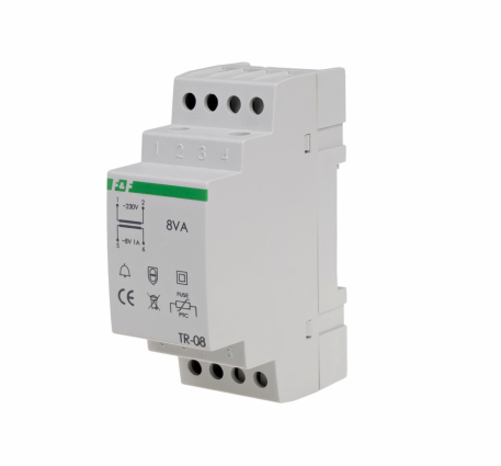 Transformator sieciowy TR-08 zasilanie 230V AC 8V 1A - F&F - TR-08
