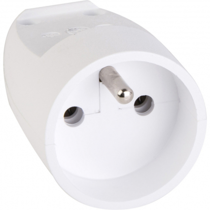 GNIAZDO PRZENOŚNE POJEDYNCZE Z UZIEMIENIEM 2P+Z 16A 250V IP20 BIAŁY - SCHNEIDER ELECTRIC - S13101