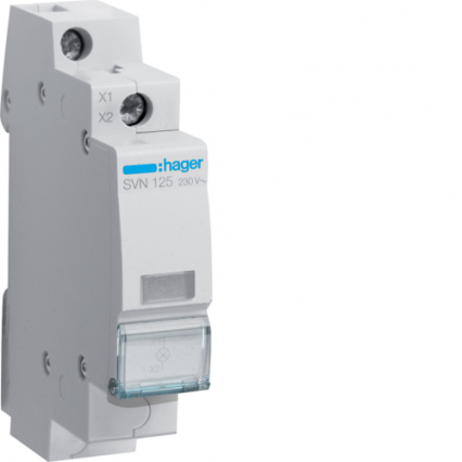 LAMPKA SYGNALIZACYJNA PRZEZROCZYSTA 230V - HAGER - SVN125