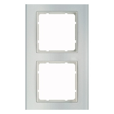 RAMKA PODWÓJNA ALUMINIOWA BIAŁY B.3 - HAGER - 10123904