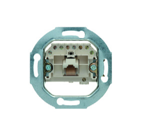 MECHANIZM GNIAZDA TELEFONICZNEGO POJEDYNCZEGO RJ11/RJ12/RJ45 UAE KAT. 3 ONE.PLATFORM - HAGER - 534538