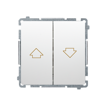 ŁĄCZNIK ZWIERNY ŻALUZJOWY 10AX 250V BIAŁY BASIC - KONTAKT SIMON - BMZ1.01/11