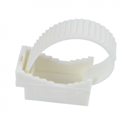 UCHWYT PASKOWY UP-50 30-50X130MM BIAŁY /100SZT/ - ELEKTROPLAST OPATÓWEK - 12.3