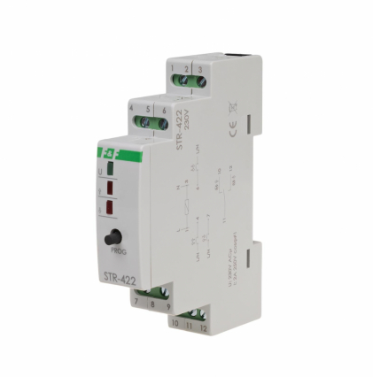 Sterownik roletowy, jednoprzyciskowy STR-422 napięcie 230V AC - F&F - STR-422