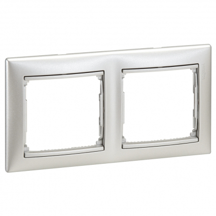 RAMKA PODWÓJNA POZIOMA ALUMINIUM VALENA - LEGRAND - 770152
