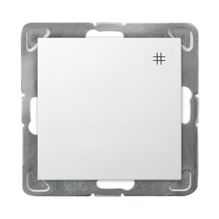 ŁĄCZNIK KRZYŻOWY ZACISKI AUTOMATYCZNE 16AX 250V IP20 BIAŁY IMPRESJA - OSPEL - ŁP-4Y/m/00