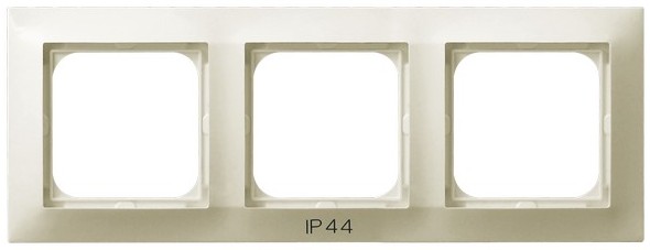 RAMKA POTRÓJNA DO ŁĄCZNIKÓW IP44 ECRU IMPRESJA - OSPEL - RH-3Y/27