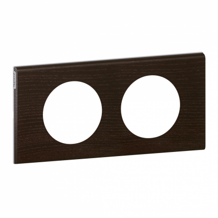 RAMKA PODWÓJNA POZIOMA/PIONOWA DREWNO WENGE CELIANE - LEGRAND - 069202