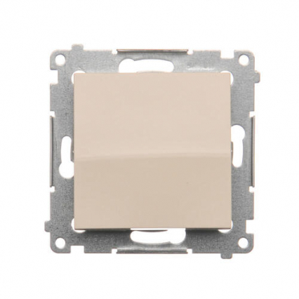 ŁĄCZNIK POJEDYNCZY ZACISKI AUTOMATYCZNE 10AX 250V KREMOWY SIMON 54 - KONTAKT SIMON - DW1.01/41