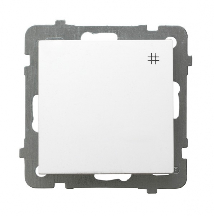 ŁĄCZNIK KRZYŻOWY ZACISKI ŚRUBOWE 10AX 250V IP20 BIAŁY AS - OSPEL - ŁP-4G/m/00