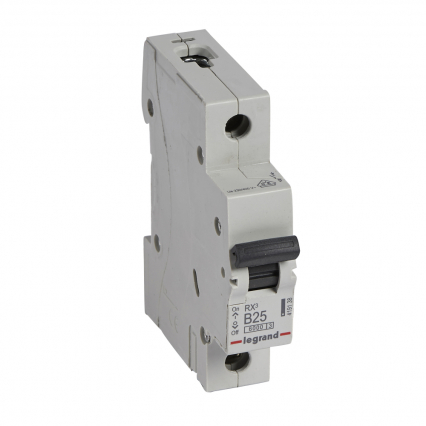 WYŁĄCZNIK NADPRĄDOWY B 25A 1 BIEGUN RX3 - LEGRAND - 419138