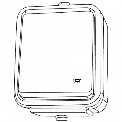 PRZYCISK ŚWIATŁO NATYNKOWY IP44 10AX 250V CZARNY CEDAR - SCHNEIDER ELECTRIC - WNT102C05