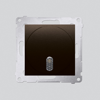 Dzwonek elektroniczny (moduł) 8–12 V~; brąz mat - KONTAKT SIMON - DDT1.01/46