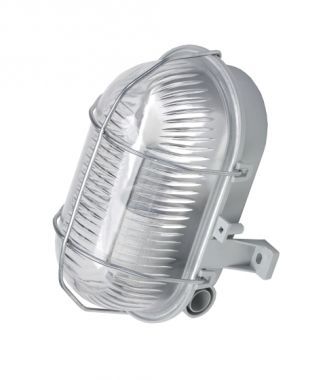PLAFONIERA TECHNICZNA IP44 60W E27 KANAŁOWA OVAL SIMETAL - LENA LIGHTING - 121173/EU